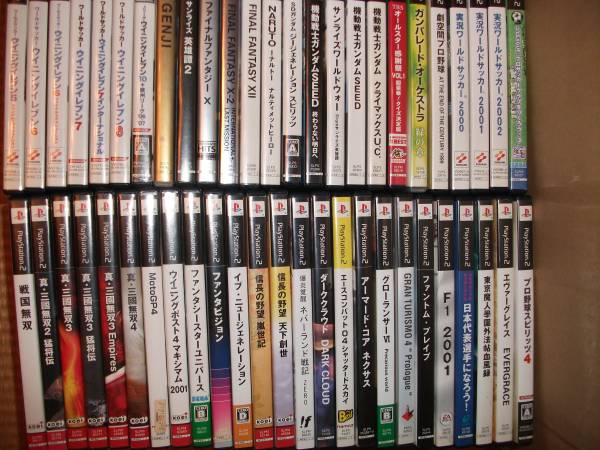 PS2 ソフト100本〔桃太郎電鉄他〕全て取説あり，ダブりなし !②　