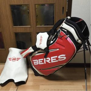 HONMA BERES スタンド式 キャディバッグ ゴルフバッグ 赤/白 ホンマ