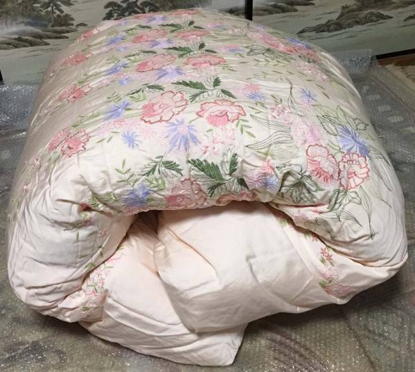 丸八真綿 羽毛掛けふとん ダブルサイズ　