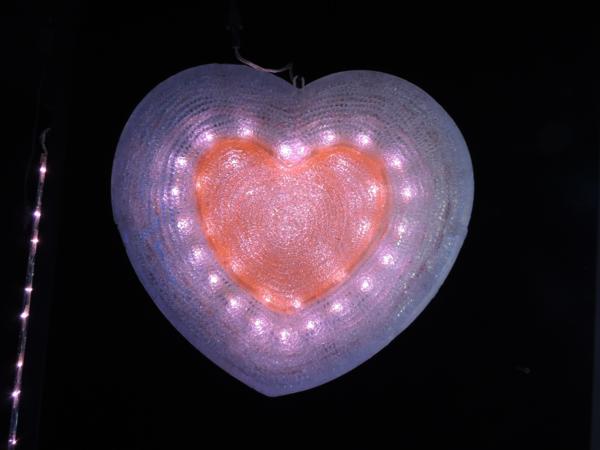 【在庫処分】 ドキドキハート ６０ｃｍ　LEDイルミネーション　