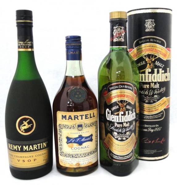 MARTELL スリースター REMY MARTIN Glenfiddich 3本 1YIT-151A 正規品