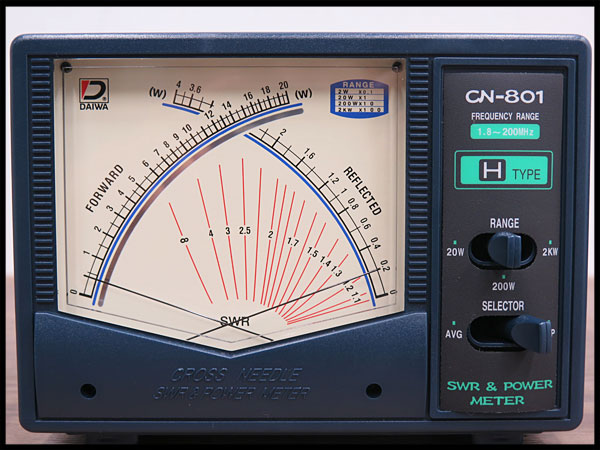 ○2 美品!ダイワ SWRパワーメーター CN-801 Hタイプ 1.8～200MHz 2026