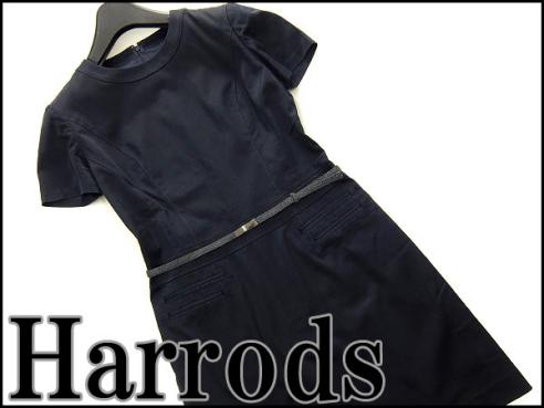  Harrodsハロッズ ツイードベルト付ワンピース1紺 J23024(その他)｜売買されたオークション情報、yahooの商品情報をアーカイブ公開 - オークファン 女性用