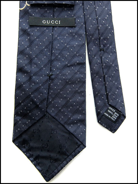 グッチ ネクタイ/GUCCI シルク100％ 伊製 ネクタイ GUCCI 伊製 GG柄 美品