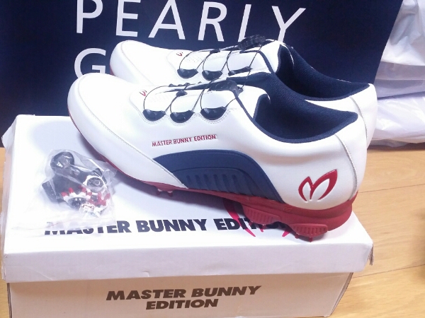 新品 マスターバニー パーリーゲイツ ボア ゴルフ シューズ 28.0