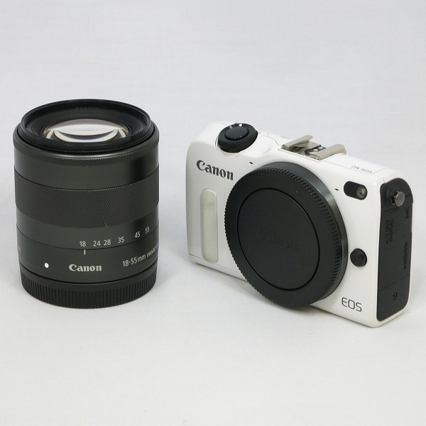 EOS M2 18-55レンズキット WH (1800万画素/SDXC/ホワイト)