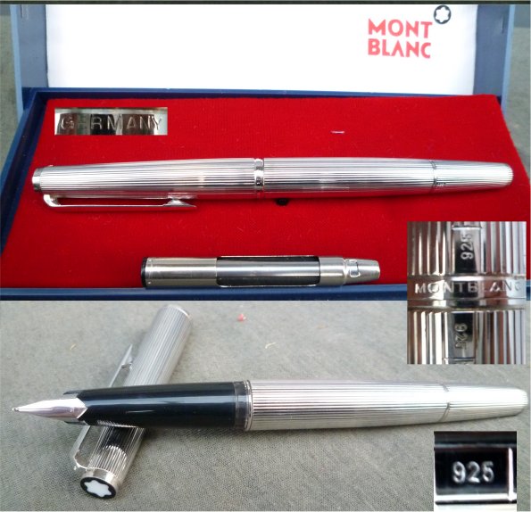 ☆希少 MONTBLANC モンブラン No1266 銀925 万年筆 ケース xvpbvx