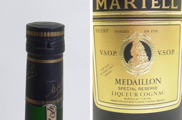 B4 未開栓 マーテル メダリオン VSOP コニャック 1L ご覧いただき