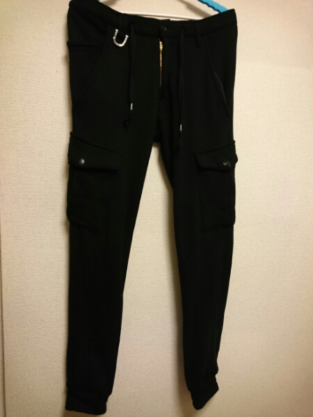 送料無料 美品 Kiryuyrik 14AW スウェットカーゴジョガーパンツ 