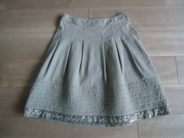 TO BE CHIC★定番大人気ビジューデニムスカート 40