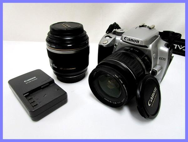 28987★キャノン 一眼レフカメラ EOS Kiss Digital X/レンズ付き