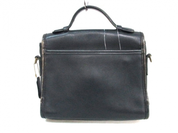 コーチ ハンドバッグ - 9870 ダークグレー レザー COACH