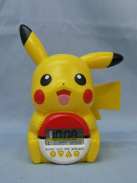 美品★ポケモン★ピカチュウ★おしゃべり目覚まし時計★JF373A