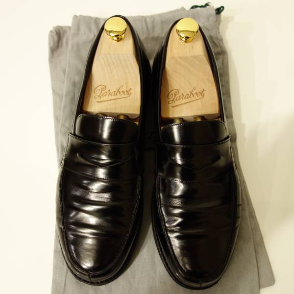 美品 Paraboot パラブーツ ADONIS ローファー ツリー付き UK7