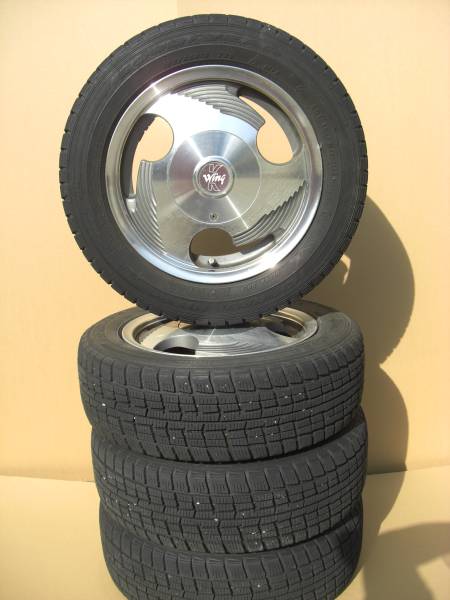スタッドレス グッドイヤーアイスナビ155&frasl;65Ｒ13 アルミ付4本 ,冬