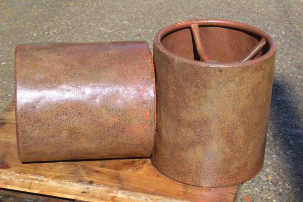 耕運機用　鉄車輪ローラー車輪接続部　丸中古