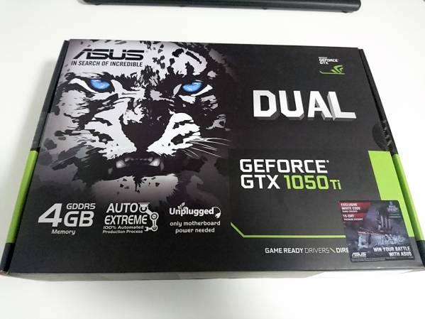 送料無料　ASUS DUAL GTX1050Ti 4GDDR5　新品開封品