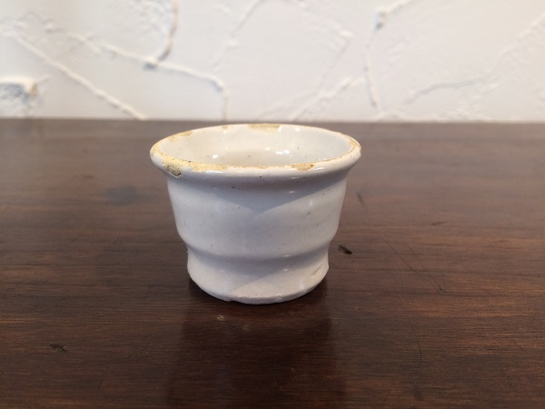 デルフト　アルバレロ釉　薬壺　古美術 デルフト 陶器 オランダ 白釉 酒器 デルフト アルバレロ釉 薬壺 古美術