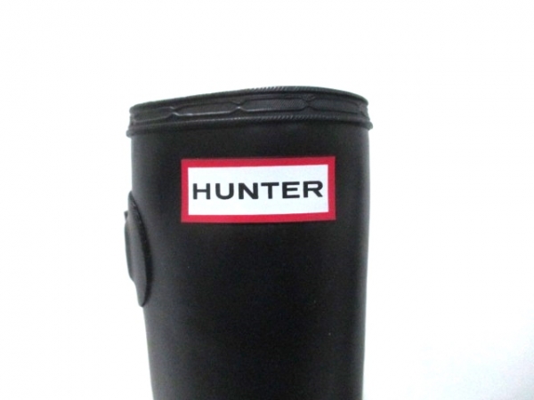 ハンター レインブーツ レディース 美品 黒 ラバー HUNTER