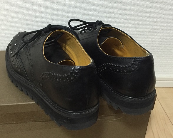 美品LOVELESSヤングマシーンスタッズレザーシューズpadroneships