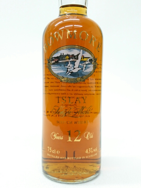 ボウモア 12年 シルクプリント BOWMORE - 旧ボトル カモメラベル 750ml