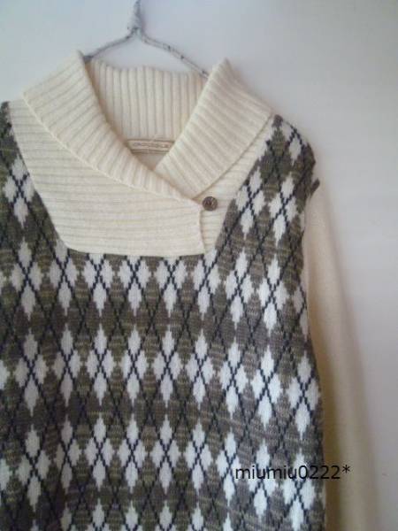 新品*4Lワニマーク付*お洒落ニット【CROCODILE】クロコダイル③