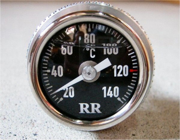 ●RR社 油温計/オイルテンプメーターW800 W650 Z1300 黒/016