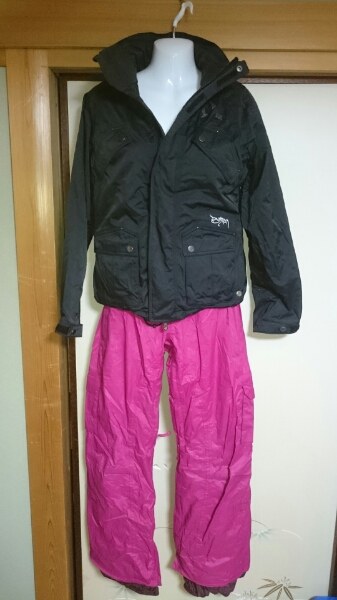 BURTON レディース ガールズ XS スノーボードウエア 上下セット BURTON
