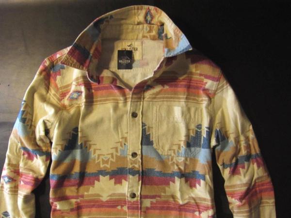 本物正規◆ホリスター◆フランネルシャツ0258-406 ナバホ柄■M