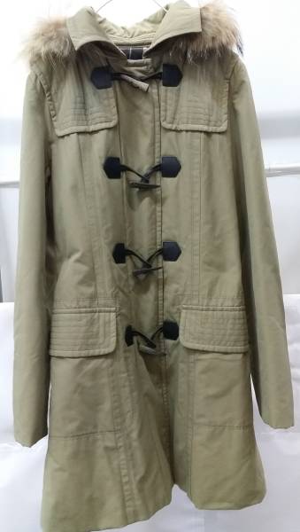 BURBERRYブルーレーベルのロングダッフルファーコート☆ 100