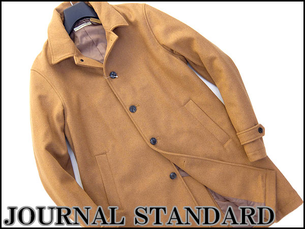 新品 ジャーナルスタンダード メルトンウールコートXL薄茶J20009