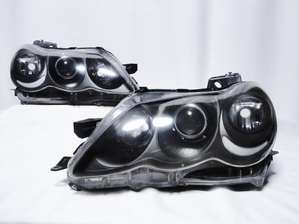 マークX 120 ヘッドライト LED加工品 インナーブラック 左右 HID