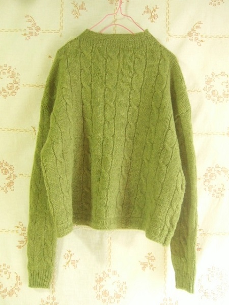 新品 45rpm＊シェットランドケーブル馬比古Tシャツ ウールニット