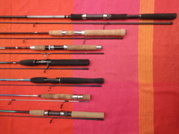 ☆F釣竿7本 シマノBassOneHG/SZM TroutSpin66L/他☆バスロッド 【公式