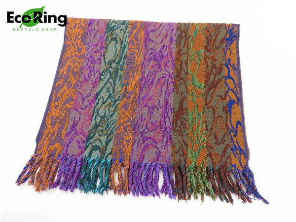 1円 美品 KENZO ケンゾー フリンジ付 ロング マフラー BP019