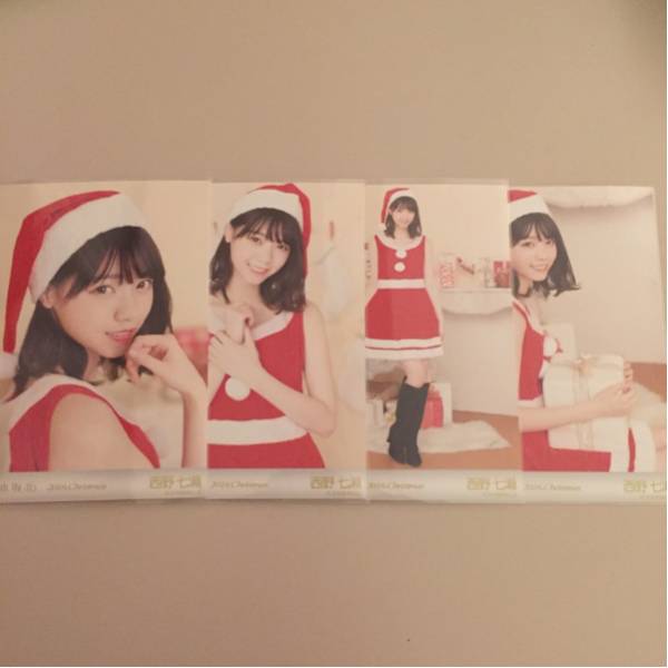 西野七瀬 2016 Christmas サンタ 4種 コンプ ( 乃木坂46 生写真 西野