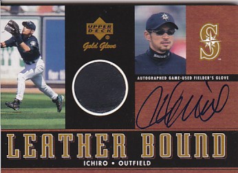 01 UD Gold Glove ICHIRO/イチロー Auto Glove card 直筆サイン 【公式