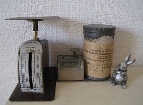 アンティーク数字カウンター＆くすりキャニスター小瓶セット