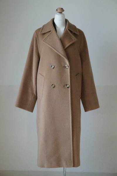 Max Mara キャメル ウールピーコート 美品】MaxMaraマックスマーラ ロングウールPコート キャメル マックス