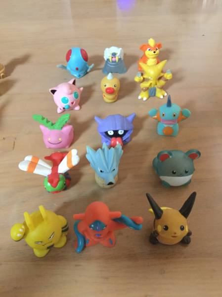 ポケモン ソフビ 指人形 41個 ピカチュウ_1