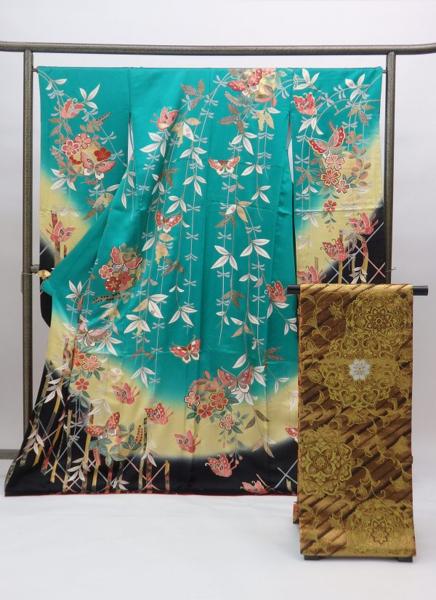 cherry★振袖×袋帯×長襦袢 3点セット【中古】 j7054jk