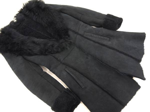 本革ムートン ダブルフェイス コート スペインレザー XS