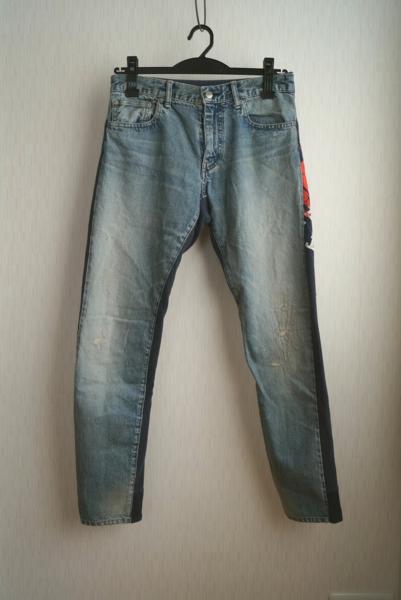 ◆アンダーカバー　*スウェット切り替えデニム/メンズ*　1612R3