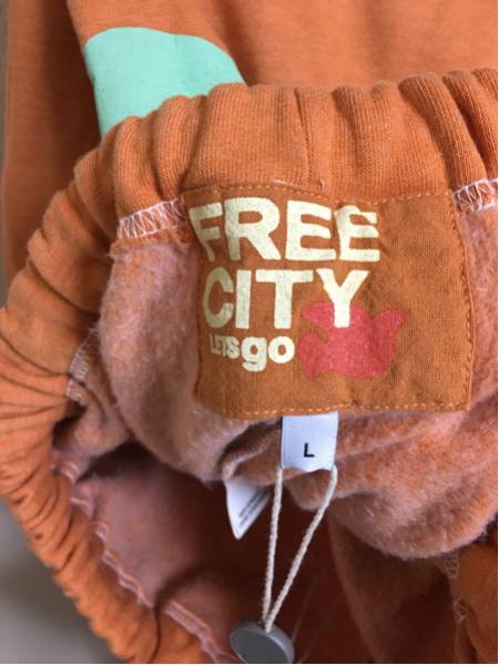 新品未使用★FREECITYフリーシティ★スウェットパンツオレンジL