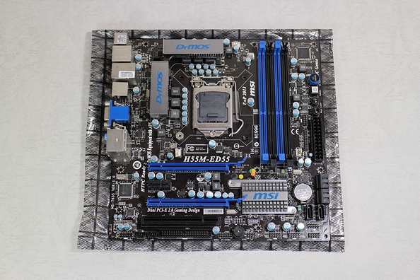 MSI H55M-ED55 LGA1156 H55 microATX 中古マザーボード