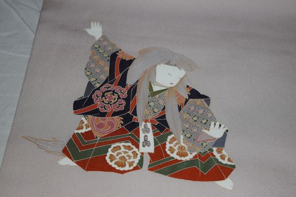 【艶之屋】人物模様名古屋帯 名古屋仕立て OB00127