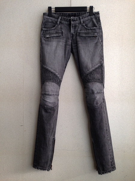 バルマンオム BALMAIN HOMME 加工 バイカー デニム パンツ バルマン 