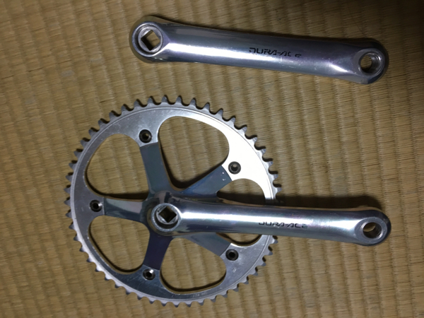 NJS 競輪 デュラ クランク 172.5 ☆DURA ACE☆クランク☆172.5mm☆njs☆競輪☆おまけつき☆ シマノ DURA