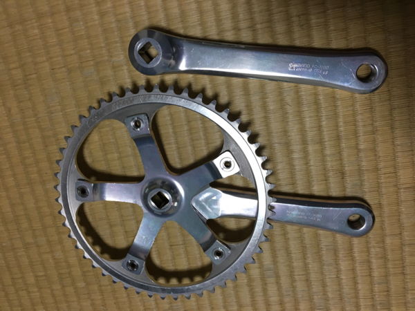 ☆DURA ACE☆クランク☆172.5mm☆njs☆競輪☆おまけつき☆ シマノ DURA
