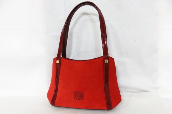 本物■美品■ロエベ■スエード■ショルダーバッグ■20万■bby76z